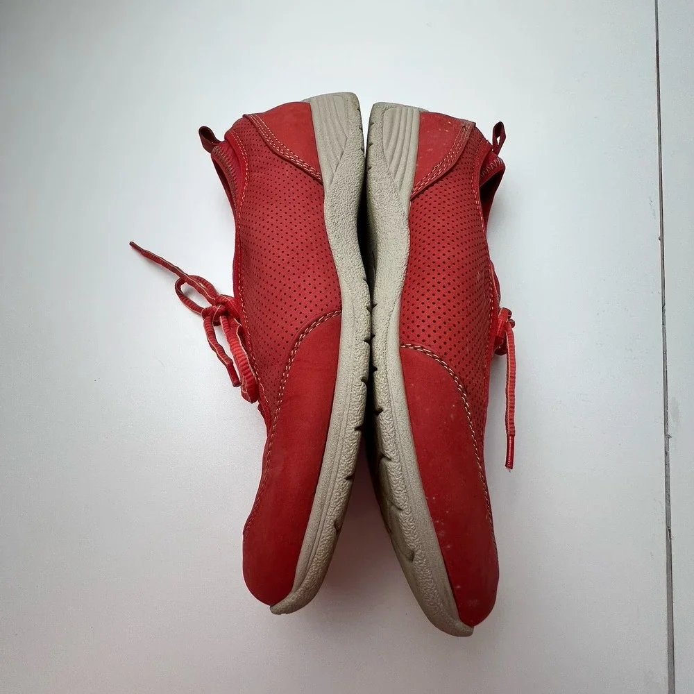 Softspots Women's Tarin Corallo Red Nubuck & Neoprene  9W